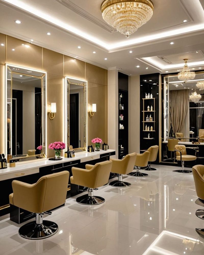 Modern hair salon